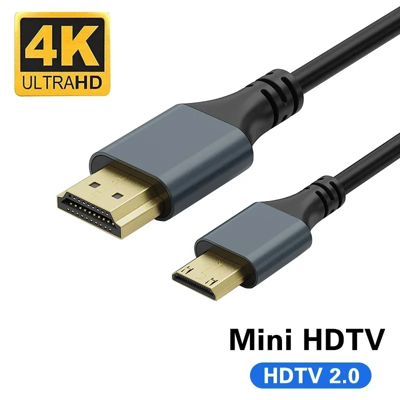 

Thin HDMI to Mini HDMl-Compatible Aluminum Shell High Speed 4K 60Hz HDTV compatible 2.0 Cord 0.5M/1M/1.5M/2M/3M