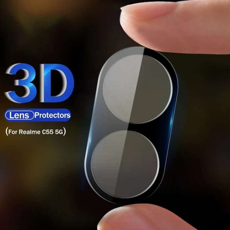 1-3PCS Camera Protector Case For Realme C55 5G Rear 3D Curved Tempered Glass Lens Cover RealmeC55 Realmi C55 C 55