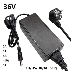 36V AC Power Supply Adapter Universal DC Adaptor 36 V Volt 36V3A 36V4A 36V4.5A 36V5A Switching Adaptador 5.5x2.1-2.5mm UK AU