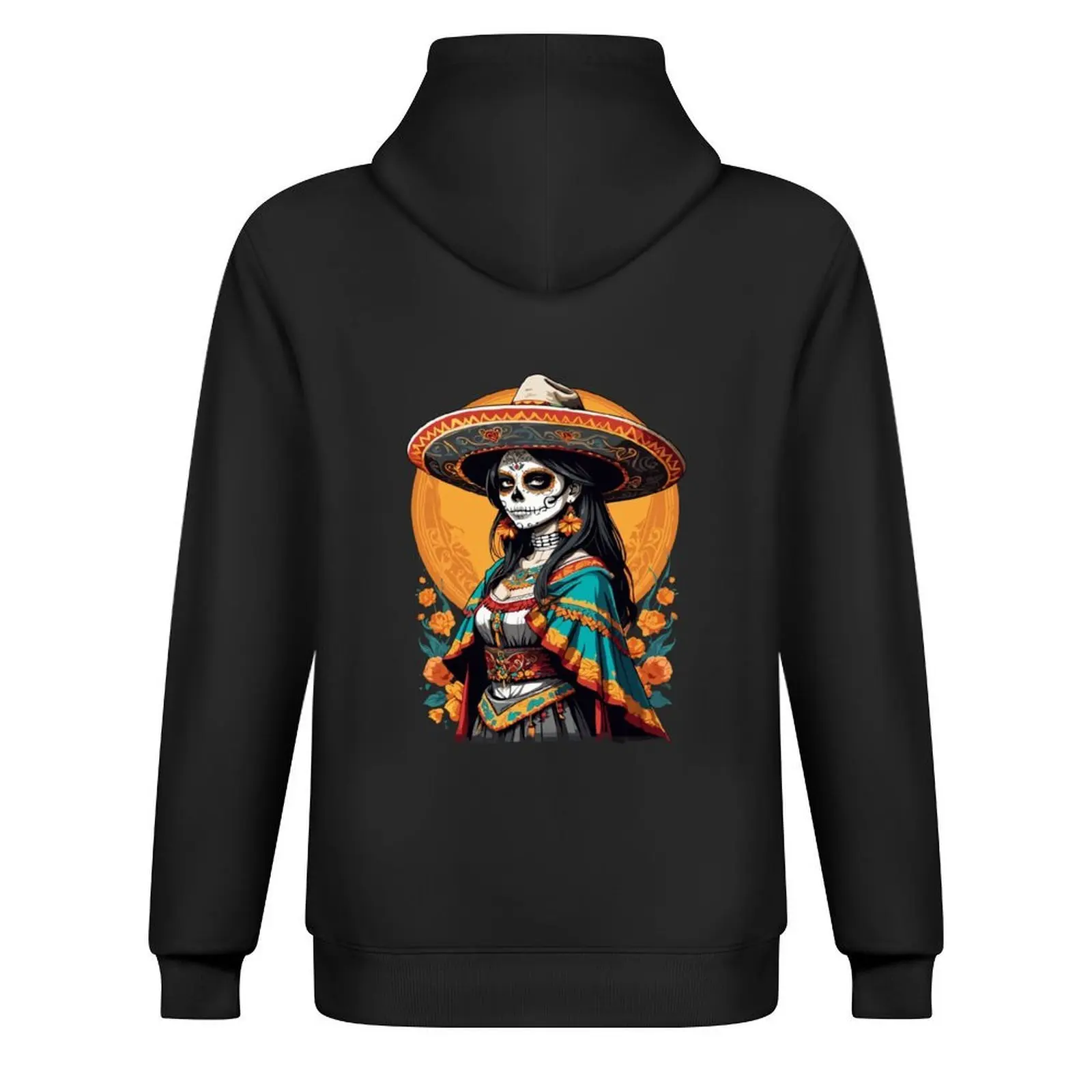 مبدع السكر الجمجمة المكسيك الجمجمة الشارع الشهير هوديي الملابس الجمالية معطف الرجال الخريف الخريف الملابس الجديدة في هوديس والبلوزات