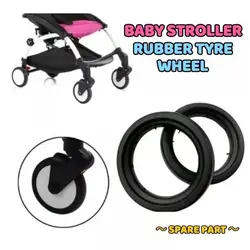 Rubber Baby Stroller Wheel Tyre Stroller Replacement Durable Kids Pushchair Wheel Tyre High-quality for Babyzenes Yoyo Yoya YuYu