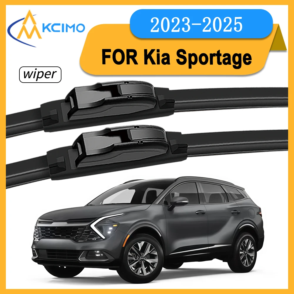 

Front Pair Windshield Wipers Easy Installation For Kia Sportage NQ5 2023-2025 Flat Blades Wiper Set Replacement