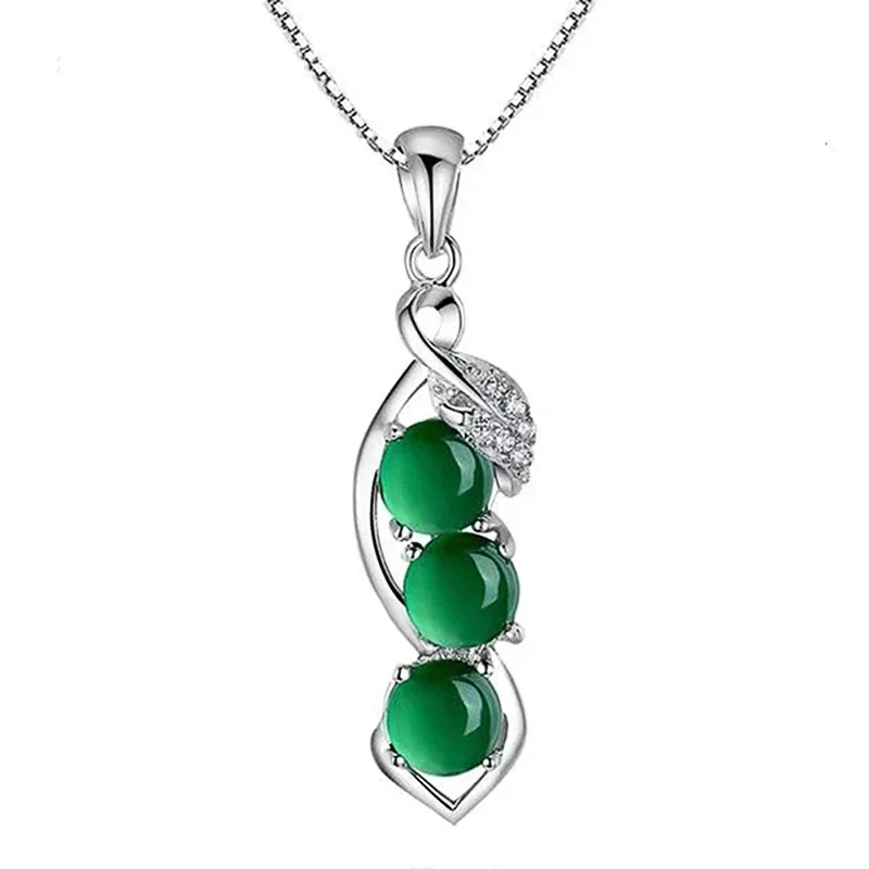 2026 Luxury Wedding Necklace with Green Cubic Zirconia Newly Designed Trendy Neck Accessories for Women Party Elegant Jewelry