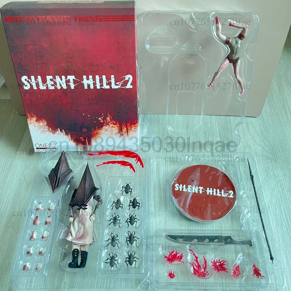 Mezco Toys Silent Hill 2 Executor'S Pyramid Head One:12 Red Pyramid Thing Action Figure Model Toys Joint Movable Doll Room Decor