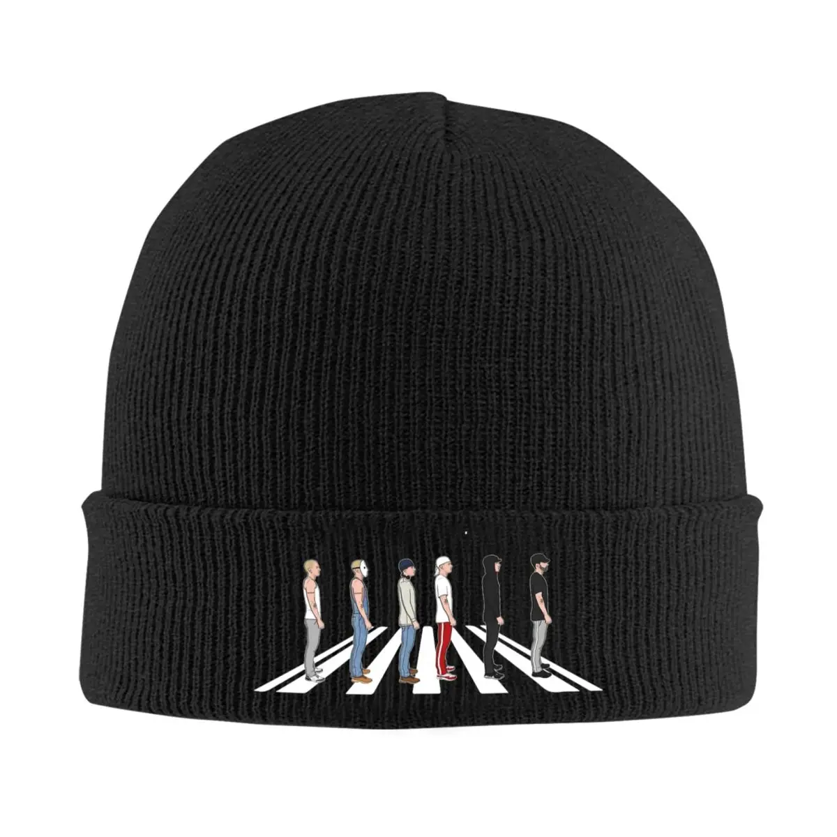 Eminem The Death Of Slim Shady Coup De Grace Abbey Road Knitted Caps for Women Men Beanies Winter Hats Acrylic Crochet Cap