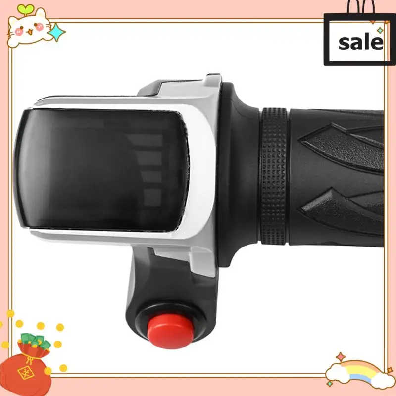 

NEW-Electric Bike Throttle With LCD Display Handle Throttle For 36V Twist Throttle Scooter E-Bike Parts