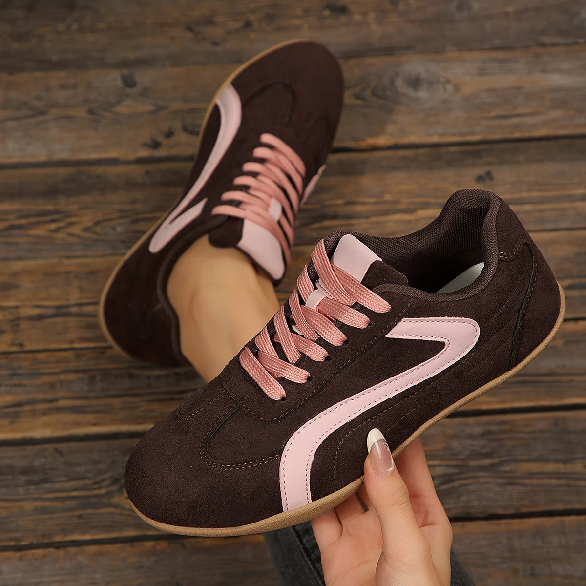 Women's Spring New Classic Solid Color Flat Shoes 2026 Everyday Office Shopping Slip-on Comfortable Vulcanized Shoes Sizes 36-43