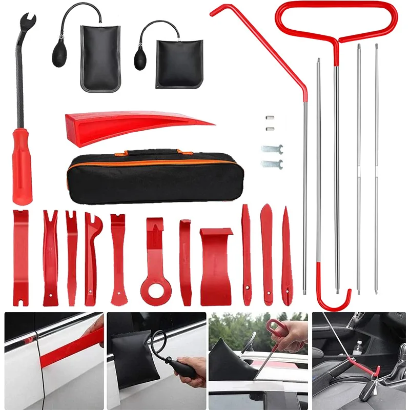 

Сверхмощный аварийный комплект для разблокировки дверей/окон автомобиля с длинным захватом и воздушным клиновым насосом для спасения слесарных автомобилей грузовиков, внедорожников