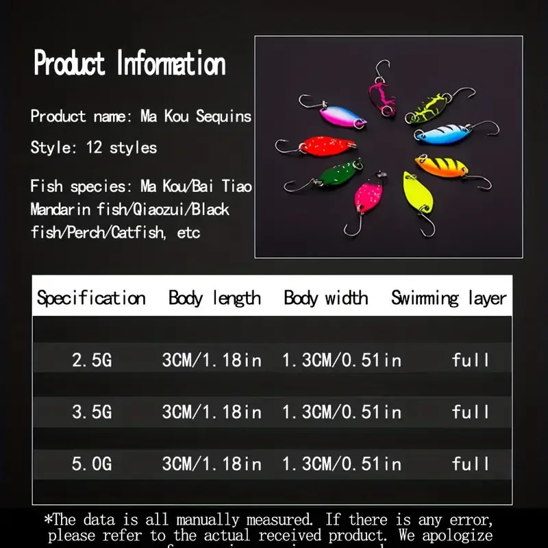 12 قطعة ملعقة الصيد السحر الصغيرة الصيد تهزهز ملعقة إغراء سبينر الطعوم ل سمك السلمون المرقط باس جثم الصيد الزنك/سبائك معدنية 2.5 جرام 3.5 جرام 5 جرام