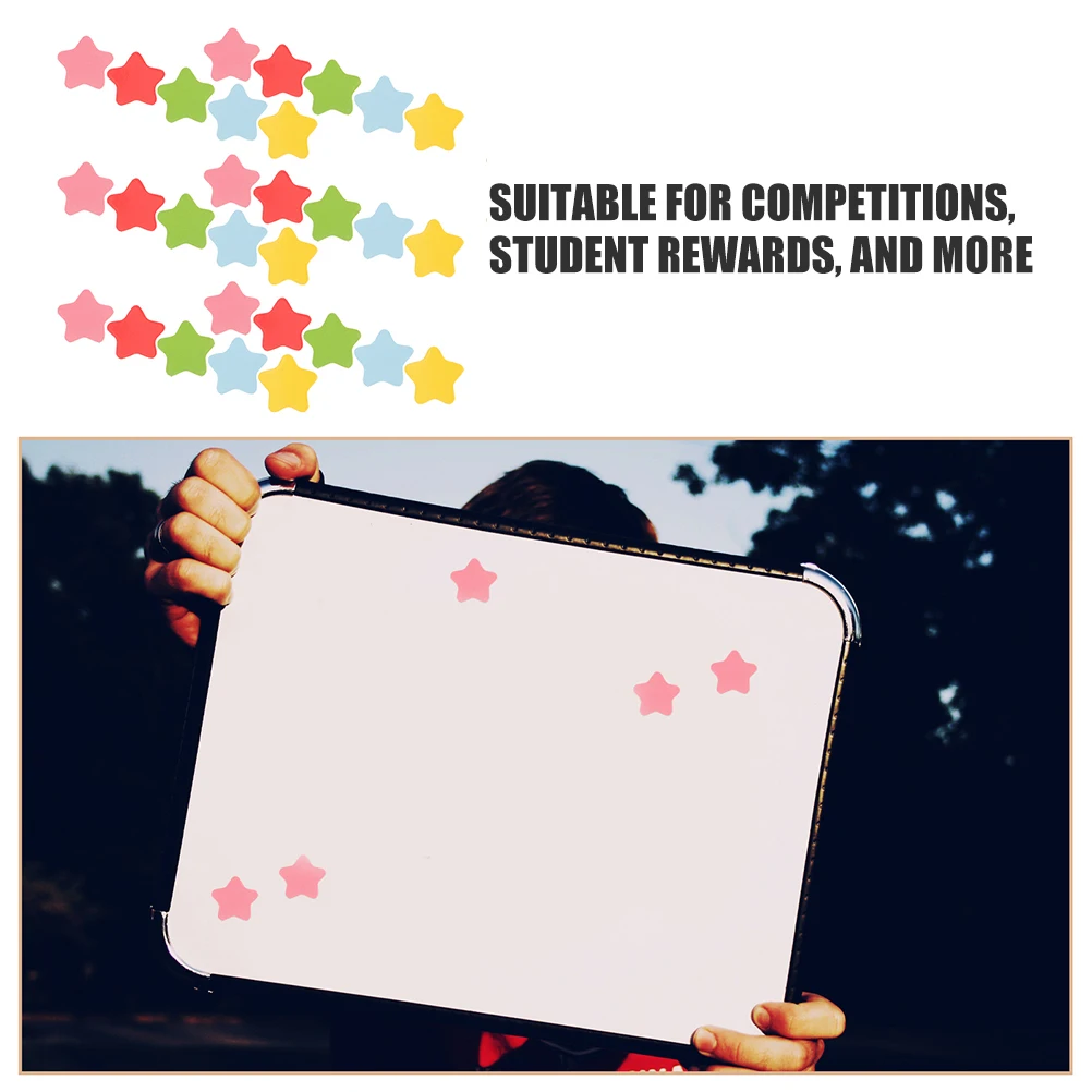 Autocollants magnétiques brillants en forme d'étoile, 100 pièces, pour tableaux de récompense, compétitions de groupe, salle de classe, bureau, maison, réfrigérateur décoratif