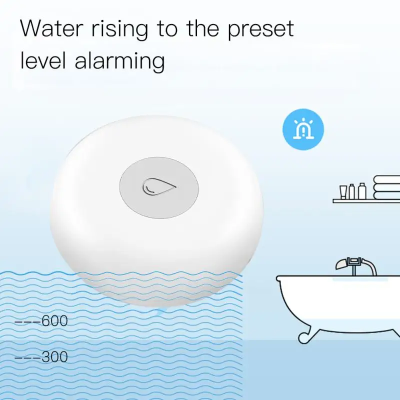 Flut Sensor Wasserdicht Ip66 Low Power Flut Überlauf Alarm Fernbedienung Mini Wasser Leck Detektor Tuya Smart