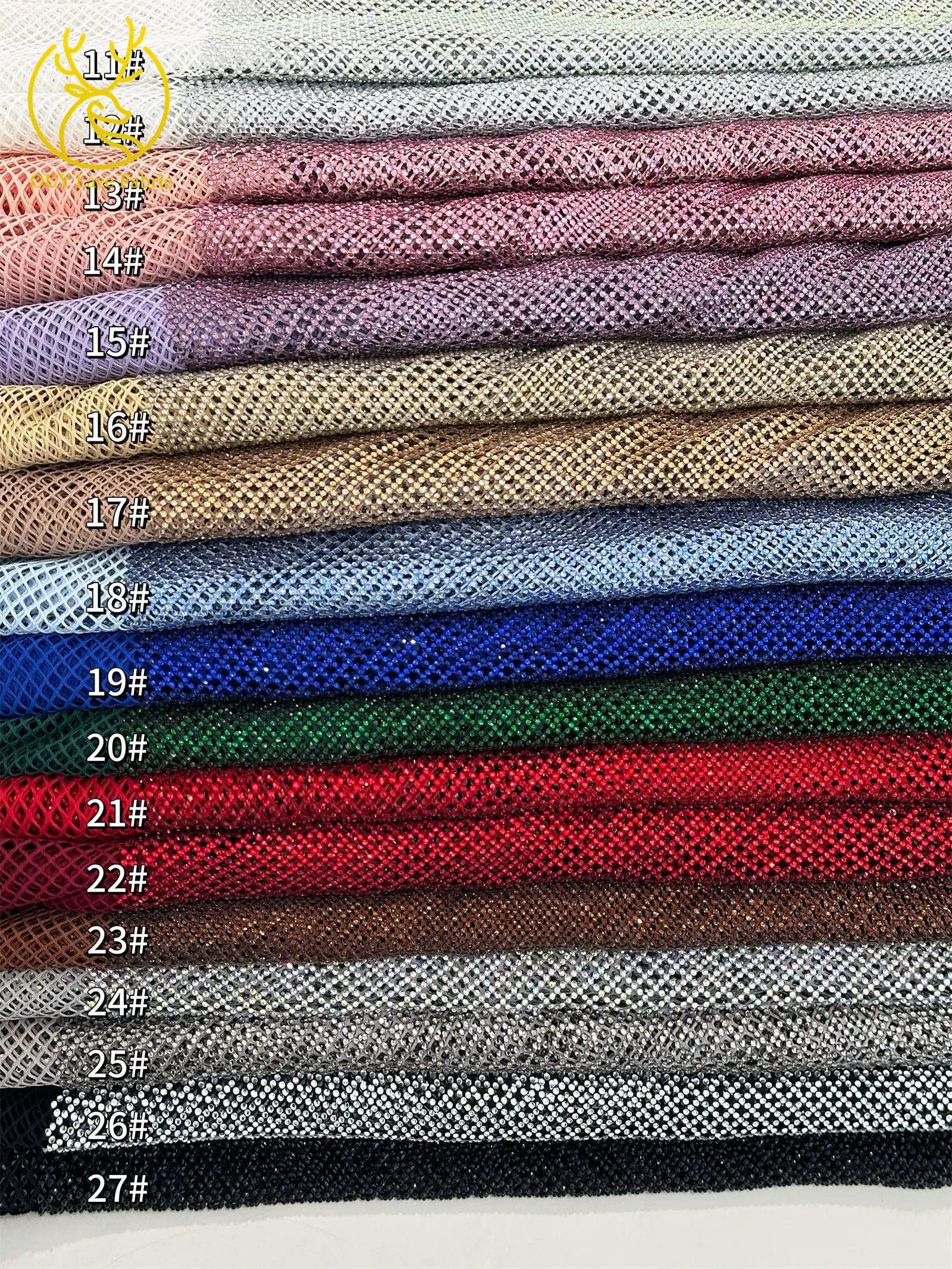 Luxury African Sparkling Diamond Heavy Duty Lace Fabric 2025 Luxury French Dubai Stone Lace Fabric for Party High End Dresses