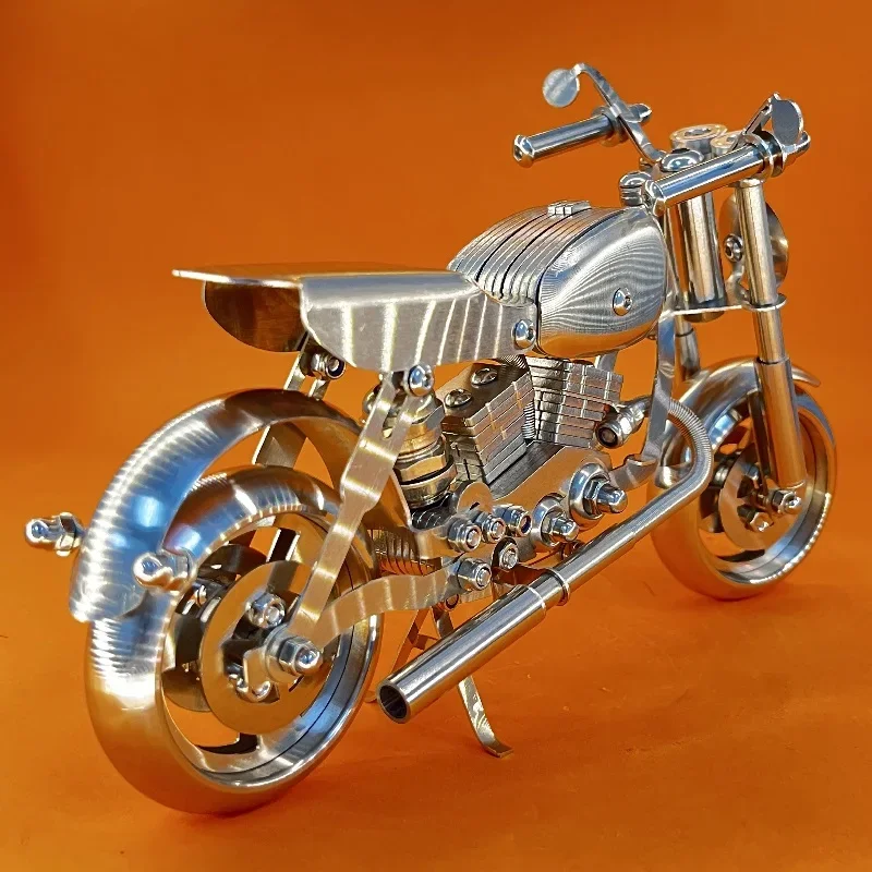 Stainless steel motorcycles, motorcycle models, room decorations for boyfriend, metal toys, simulated sports cars