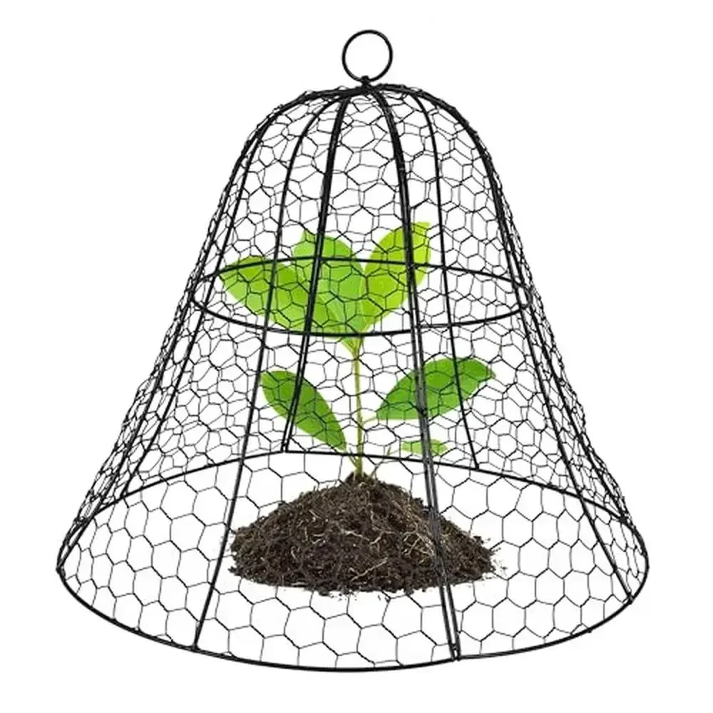 

Outdoor Indoor Plant Cloche Cage Durable Bell Screen Shape Mesh Garden Protector Covers Safe Animal Protection Vegetables Fruits