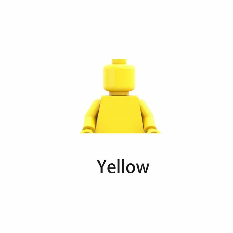 18pcs MOC41 style color simple pure pigment volume wooden doll DIY children's creative building block toy - view 6