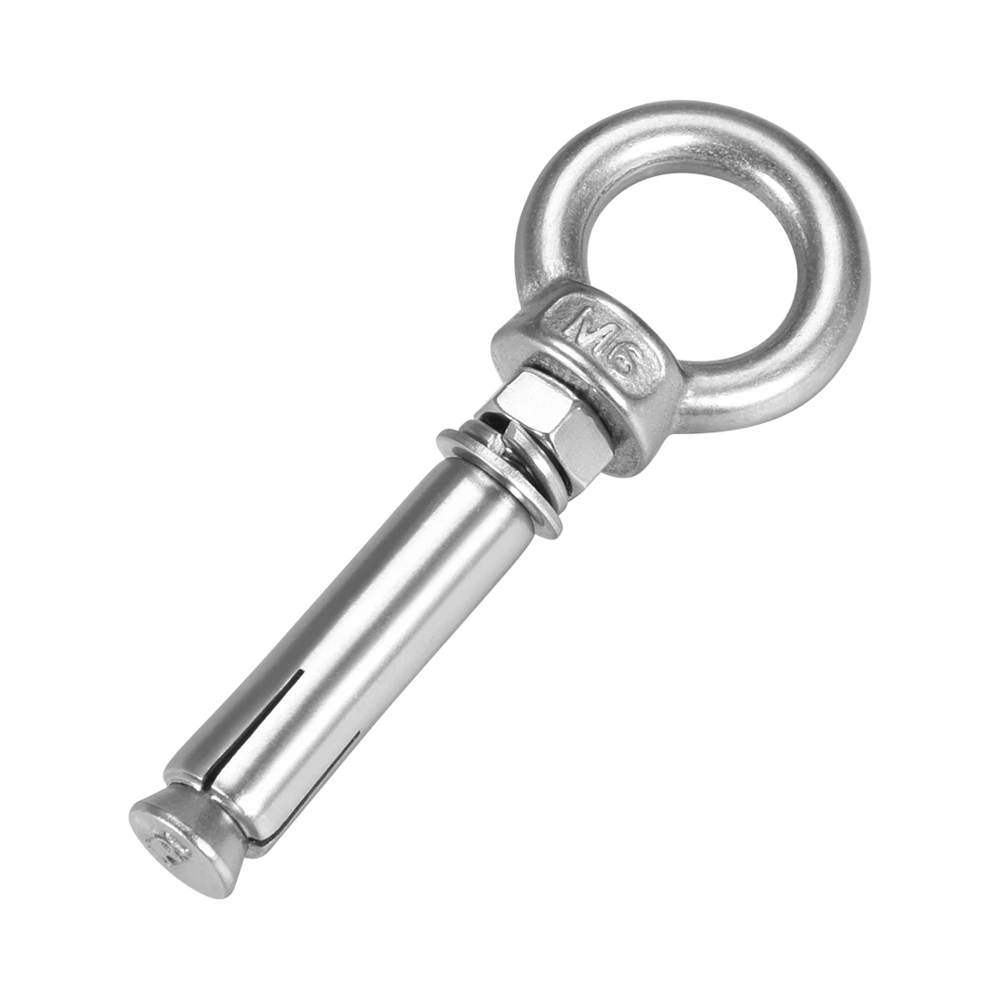 1-5Pcs M6 M8 M10 M12 Expansion Eyebolt Eye Nut Screw with Ring 304 Stainless Steel Anchor Raw Bolts