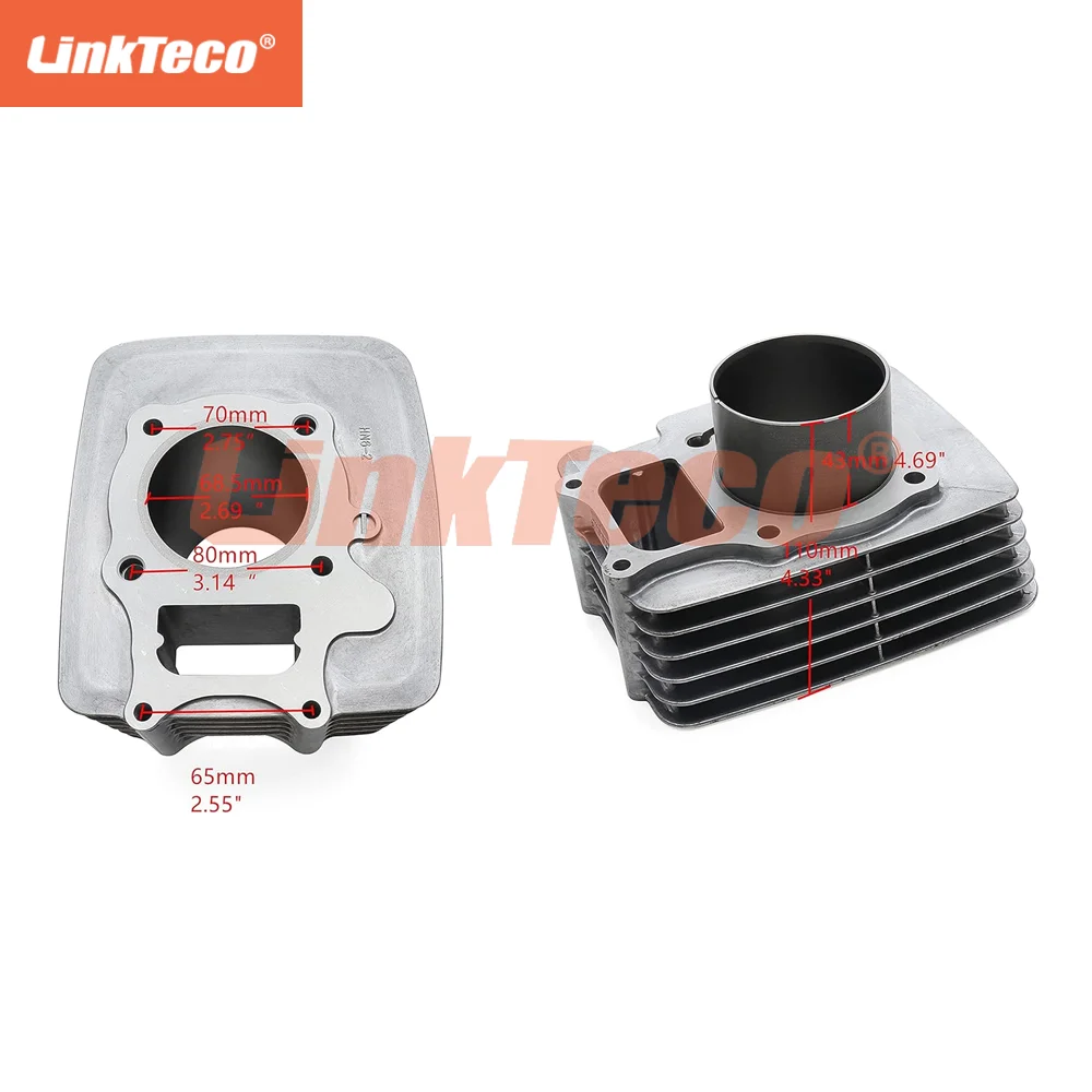 01-20 68.5 مللي متر 72 مللي متر 74 مللي متر موتور اسطوانة المكبس الدائري طوقا إعادة بناء عدة لهوندا ريكون 250 TRX250 TRX250TM TRX250TE 2x4 ATV #3