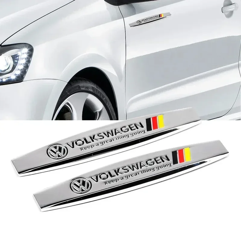 

For Volkswagen Touareg Passat Beetle Sharan Tiguan Caddy Jetta Golf Car Side Sticker VW Decal Emblem Fender Styling Accessories