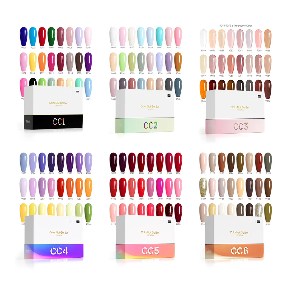 VENALISA Supply HEMA FREE Gel Nail Polish Kit CANNI 9ml Full Coverage Nail Gel Manicure Nowipe Topcoat Soak Off UV LED Varnish