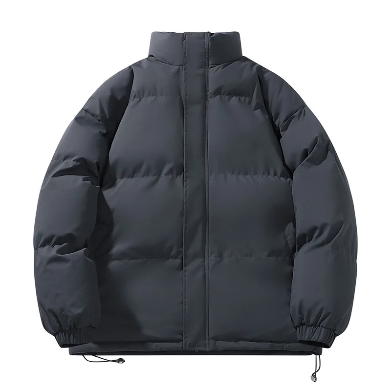سترة مبطنة بالقطن للرجال شتاء جديد فضفاض بياقة واقفة كاجوال متعدد الاستخدامات مريح عالي الجودة معطف سميك دافئ وقطيفة #2