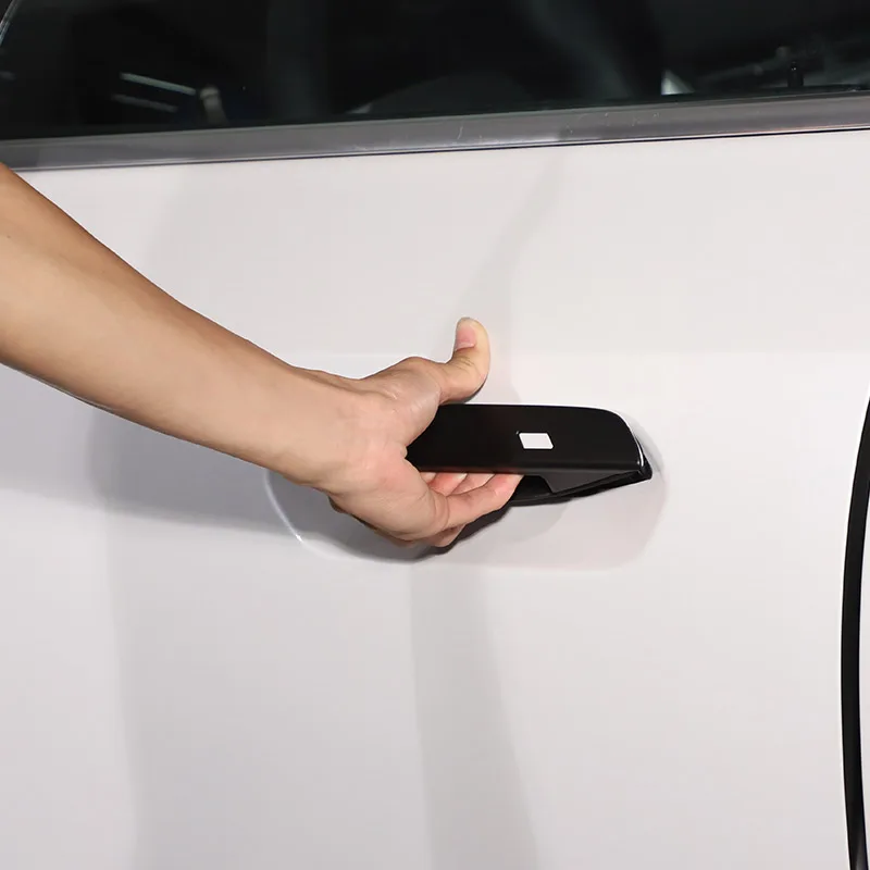 

For BMW X1 U11 2023 For BMW 5 Series G60 2024 ABS Carbon fiber Car Handle Protection Cover Decorative Sticker Accessories
