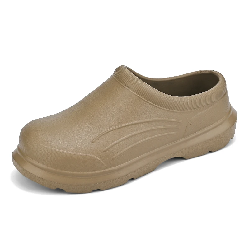 Zapatos de Chef antideslizantes para hombre, sandalias de goma impermeables a prueba de aceite para trabajo de restaurante y cocina, calzado de jardín, talla 35-46