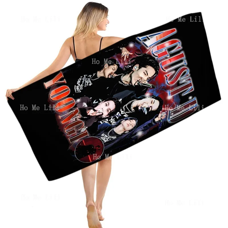 Agust D Vintage Min Yoongi World Tour Быстросохнущее полотенце против запаха для занятий спортом Agust D Vintage Min Yoongi World Tour Быстросохнущее полотенце против запаха для занятий спортом