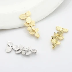 Zinc Alloy Flowers Connector Charms 6pcs/lot For DIY Fashion Jewelry Making Finding Accessories