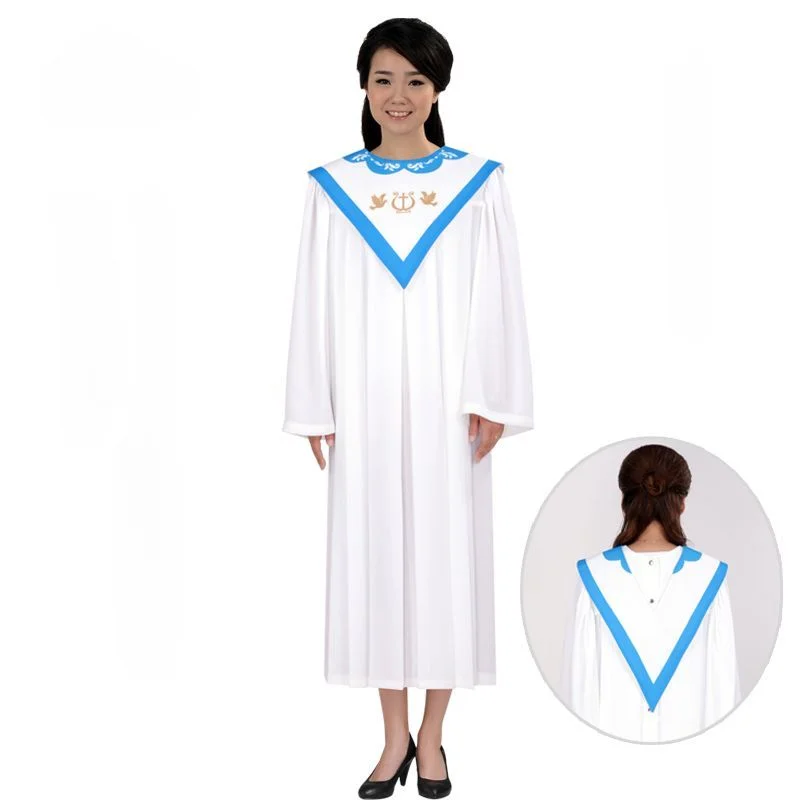 

Adult Choir Robes with Matching Stoles Choirs Uniform for Church Dresses Clergy Robe Christian Church