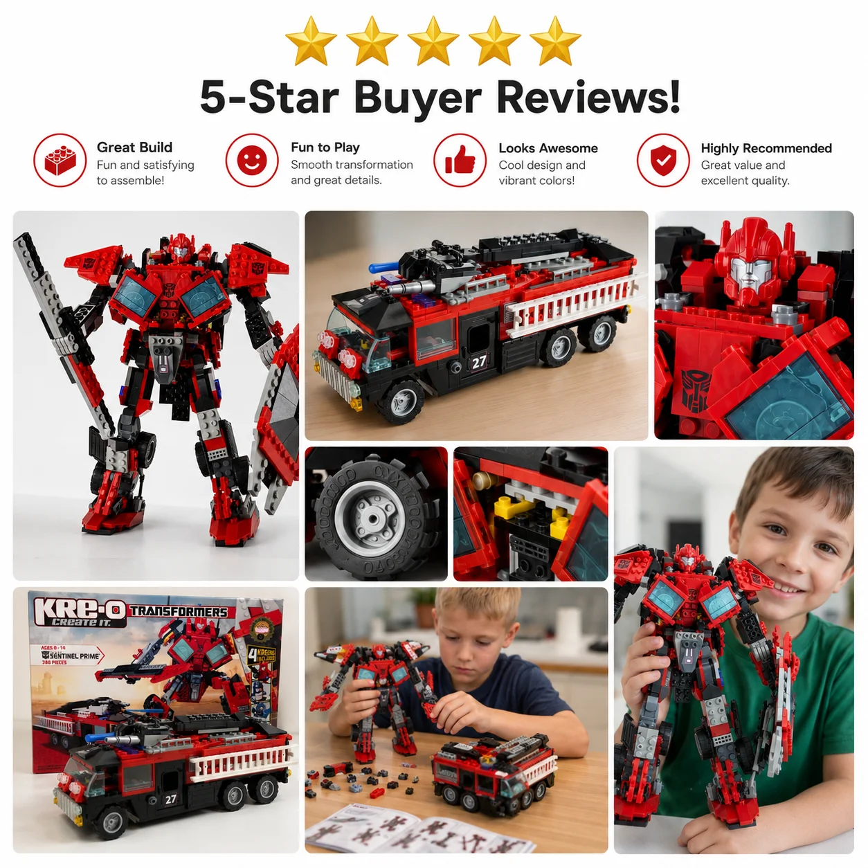 トランスフォーマー　kre-o ブロック　セット Hasbro KRE-O Transformers Sentinel Prime Construction Set 2-in-1
