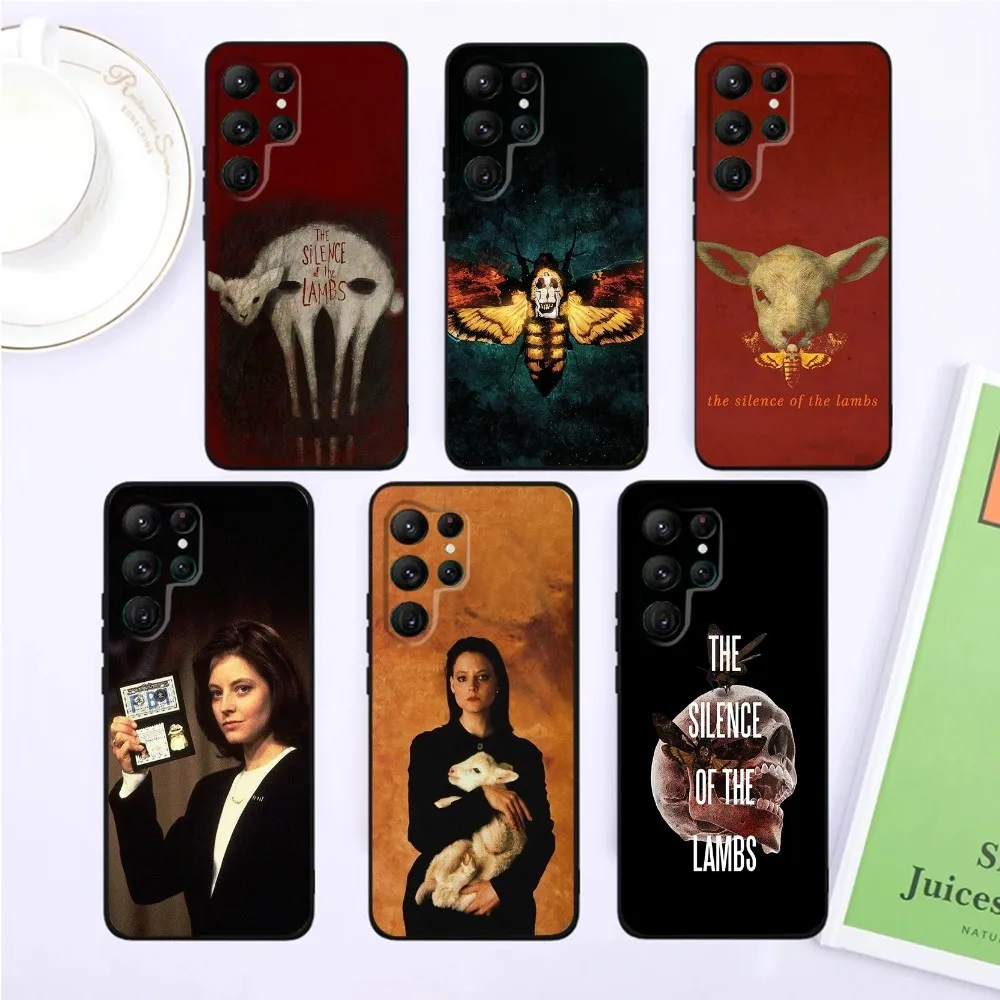 Movie The Silence Of the Lambs Phone Case For SamsungS24,S23,S22,S21,Ultra Pro S10,S30Plus,S9,20lite Black Cover