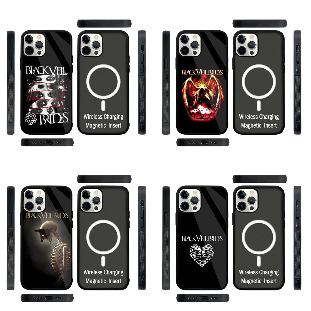 

Black Veil Brides Band Phone Case Strong Magnetic For IPhone 15,14,13,Pro,Max,Plus,11,12,Mini For Magsafe Wireless Charging