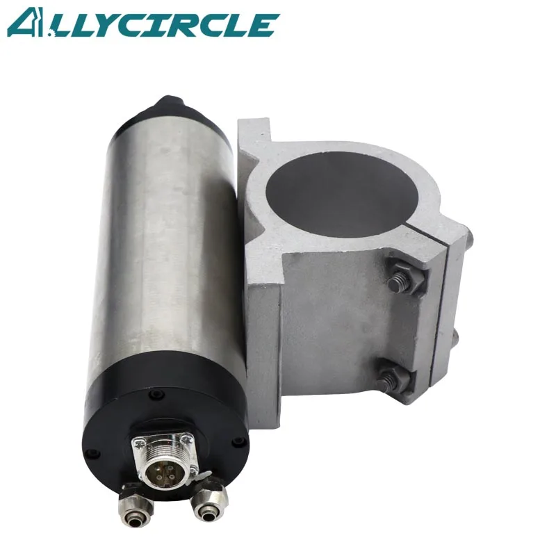 0.8KW Water Cooling Spindle Motor ER11 Collets AC220V 400HZ 6A 65MM 24000RPM+65MM Spindle Clamp for CNC Milling Machine