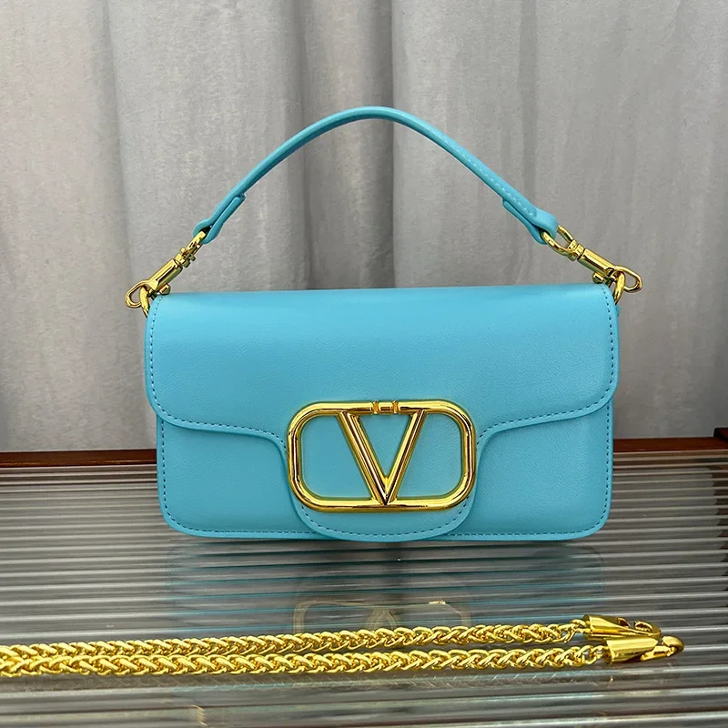 

2025 новая портативная женская сумка через плечо, высококачественная популярная универсальная французская красная сумка с цепочкой для поездок на работу