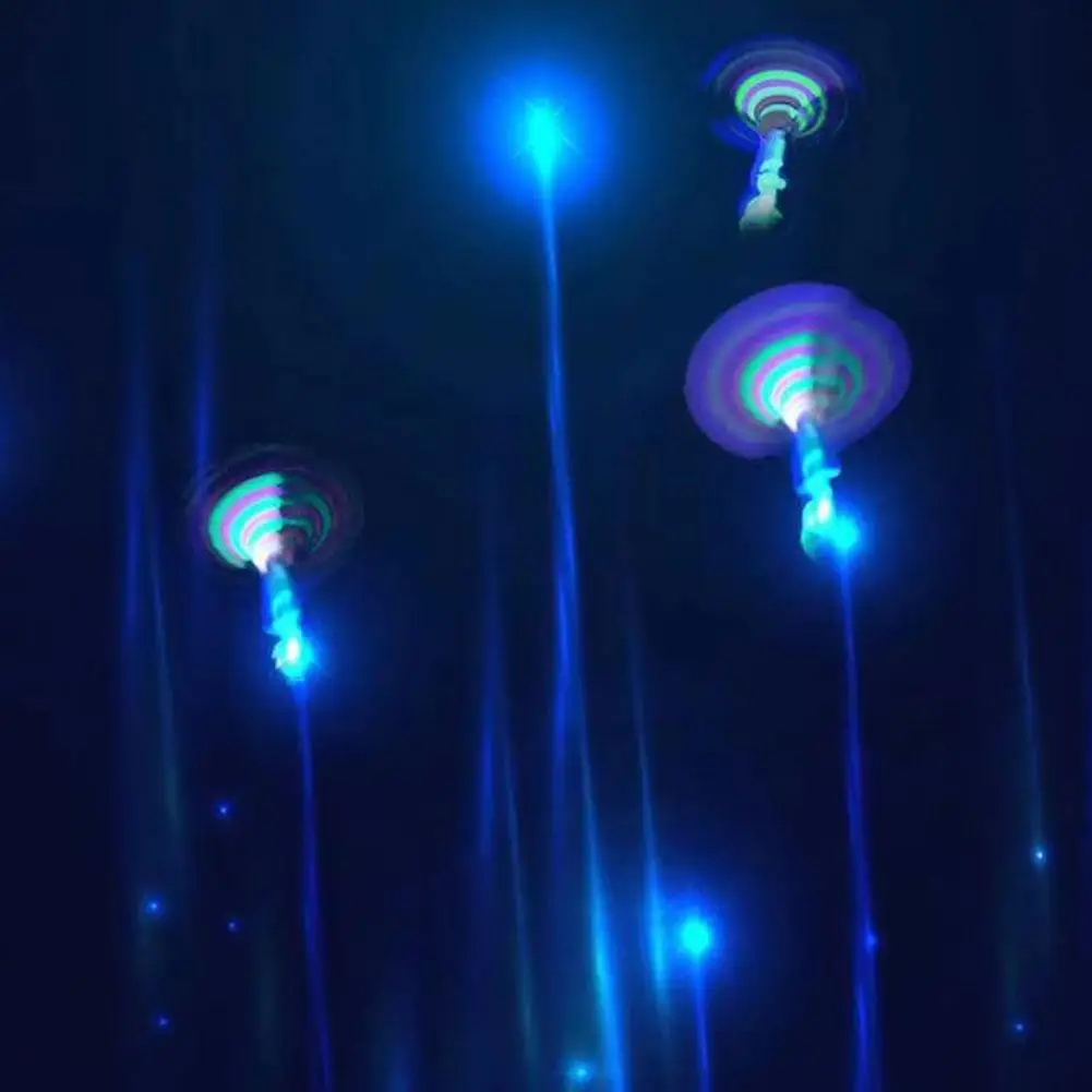 LED-Leuchtpropeller-Flugspielzeug, Schleuder-Helikopter mit Pfeifton, leuchtet im Dunkeln, Outdoor-Spaßgeschenk für Kinder – Detail 9