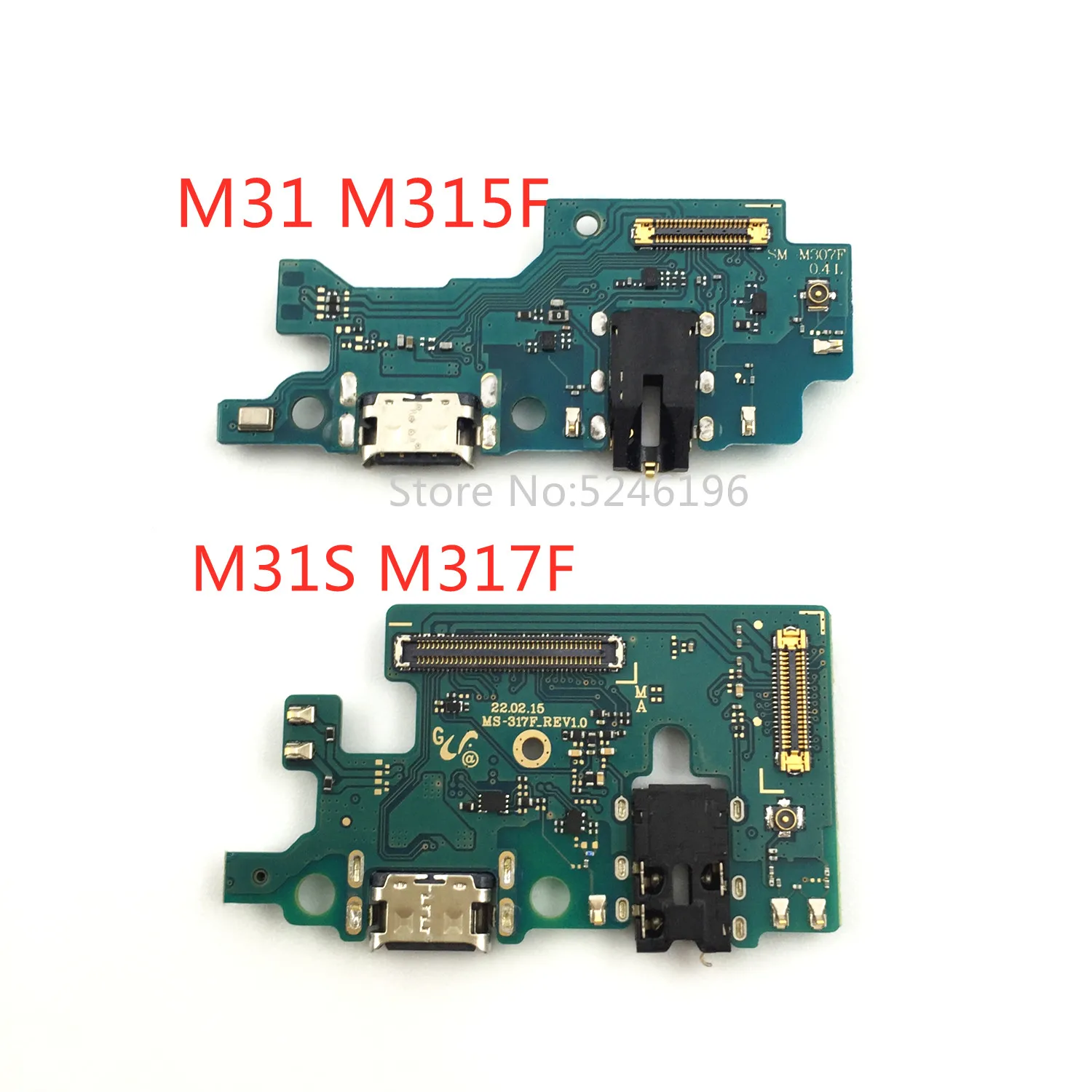 1pcs USB Charging Port Charger Base Connector For Samsung Galaxy M31 M315F SM-M315F M31S M317F SM-M317F Replace Parts