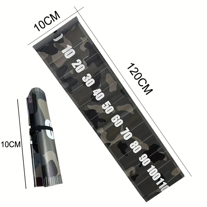 

Fish Ruler PVC Foldable Waterproof of Measuring Tape Width 10cm*120cm Essential Outdoor Fishing Tool Fish Measure Ruler