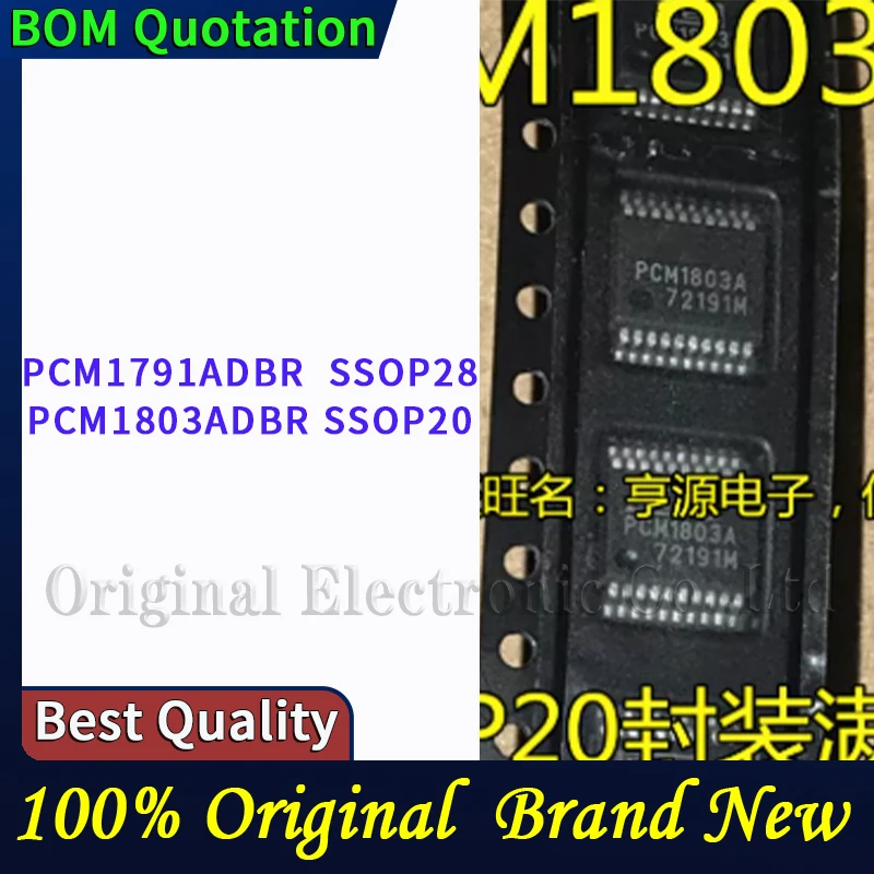 10pcs/lot PCM1791ADBR  SSOP28 PCM1803ADBR SSOP20  plastic casing Original  In stock High quality