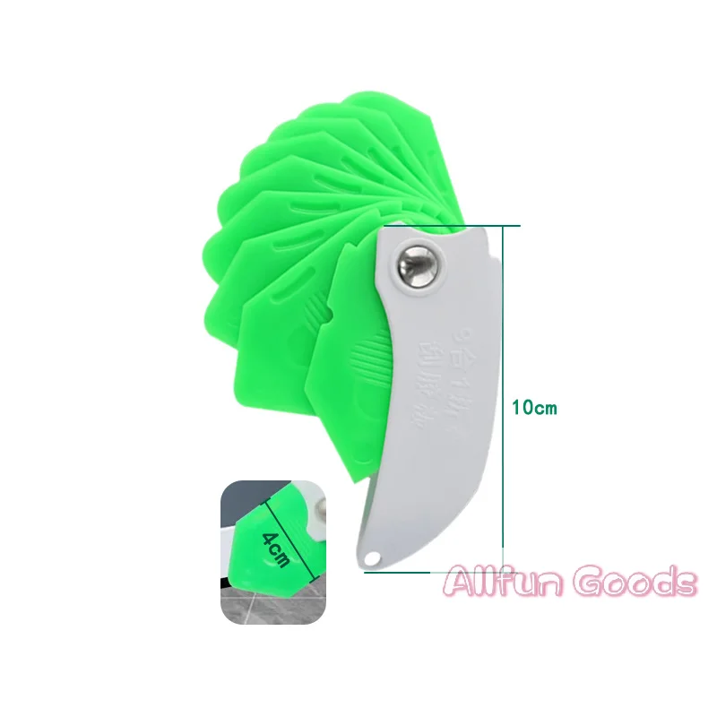 Glue Scraper Nine-in-one Multi-function Scraper Glass Glue Trimmer Sealant Applicator Scraper For Tile Window Grout Edge Removal view 6