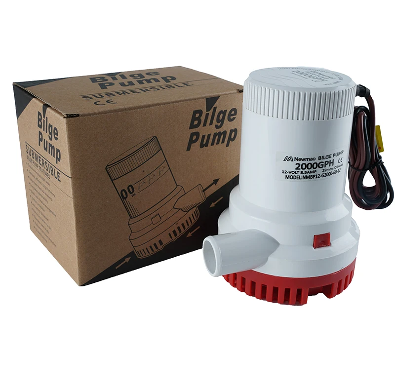 2000GPH 24V DC Submersible Marine Bilge Rule Pum/Salt Water Submersible Pool Cover Pump