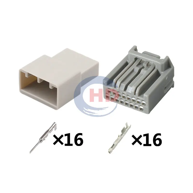 1-20 sets  16pin Amplifier & Multimedia Instrument Connector Plug MX34016PF1 MX34016SF1