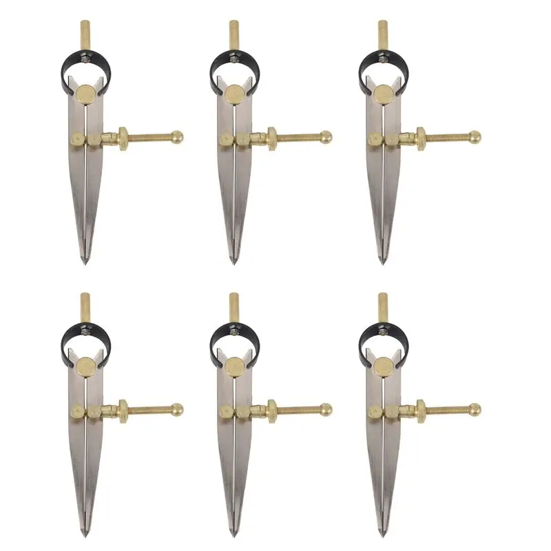 

A60Z6X Leather Craft Rotating Craft Tool Diy Wing Divider Adjustable Steel Leather Craft Making Rotating Toolmay