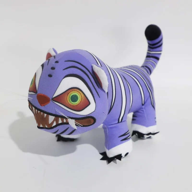 

Cartoon Kpop Demon Hunters Tiger Plush Doll Cute Peripheral Purple Tiger Stuffed Animals Plush Doll Children's Toys Dolls Gifts