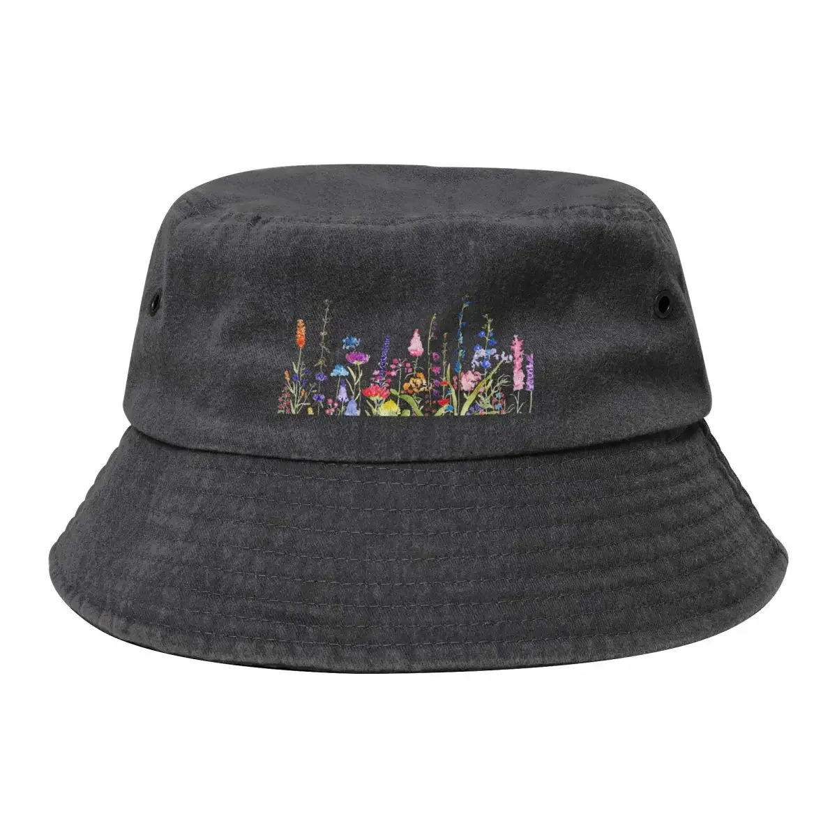 colorful wild flower field Bucket Hat Luxury Cap Luxury Man Hat Vintage Golf Women Men's