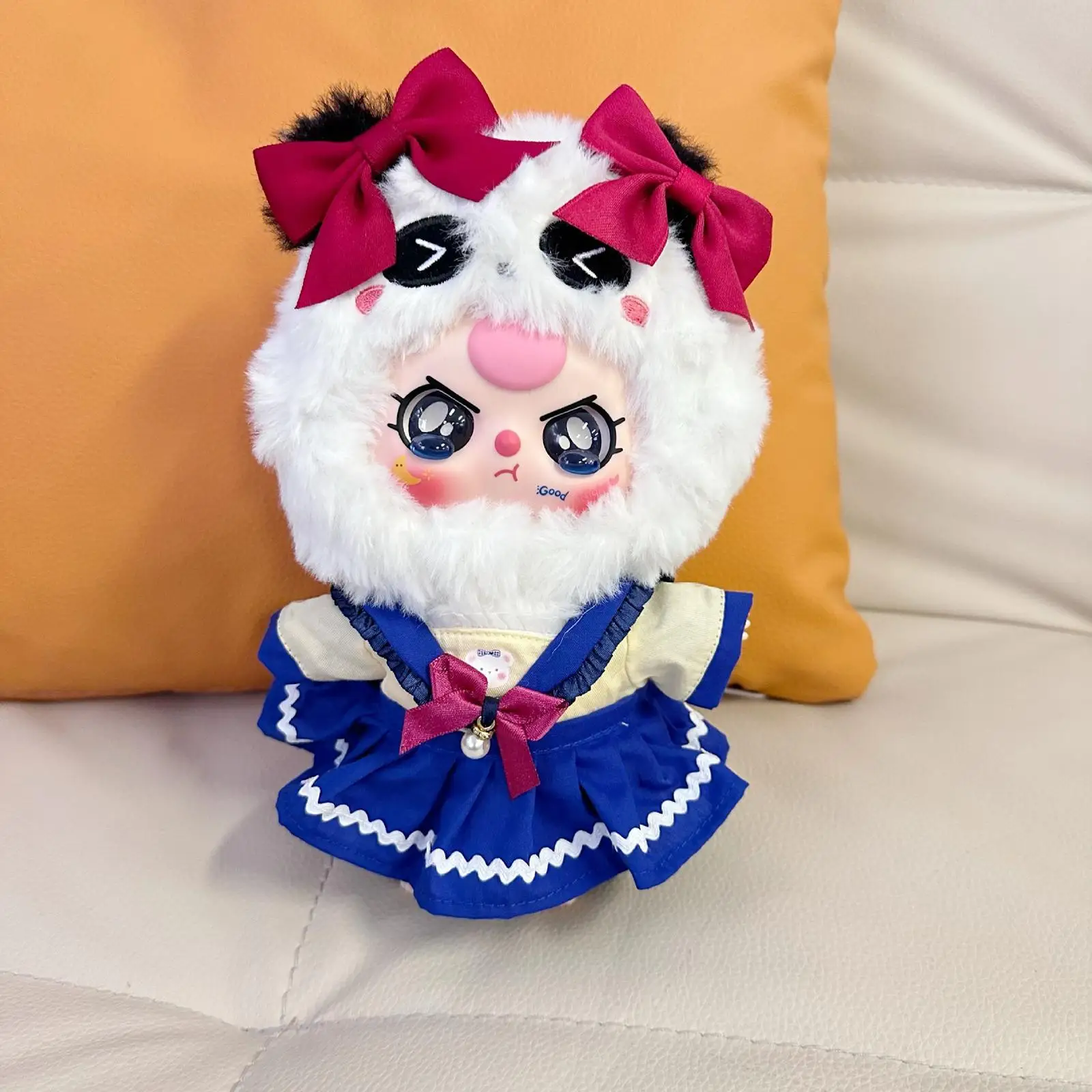 인형 옷 정장 인형 스커트 세트 헤어 액세서리 머리 장식으로 사랑스러운 사진 소품 의상 20 cm 인형 용 인형 의류