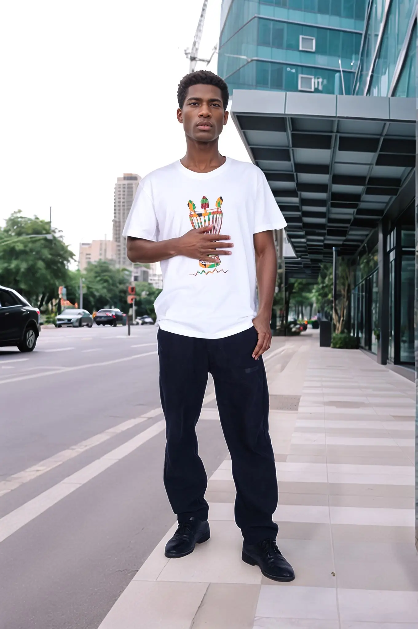 Patchwork Print Men T-Shirt African Clothes Mens African Map Elements Patterns Short Sleeve Tops Casual Male Tops WYN2094