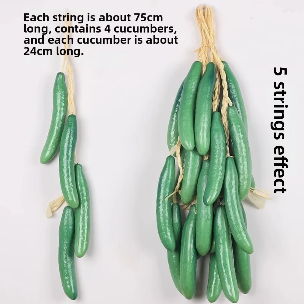Artificial Simulation Fruit Vegetable String Foam Fake Vegetable Hanging Decoration Home Garden Decoration DIY Decoration