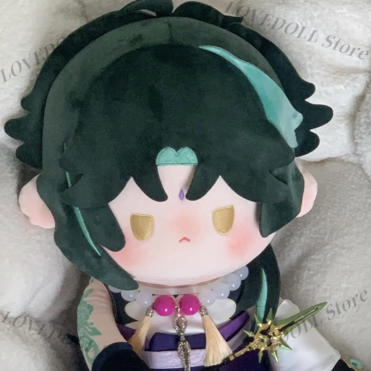 

Плюшевая кукла-брелок Аниме-игра Genshin Impact Сяо, 40 см, из хлопка, в сидячей позе, для косплея, декор, Q-версия, фигурка со сменной одеждой, игрушка