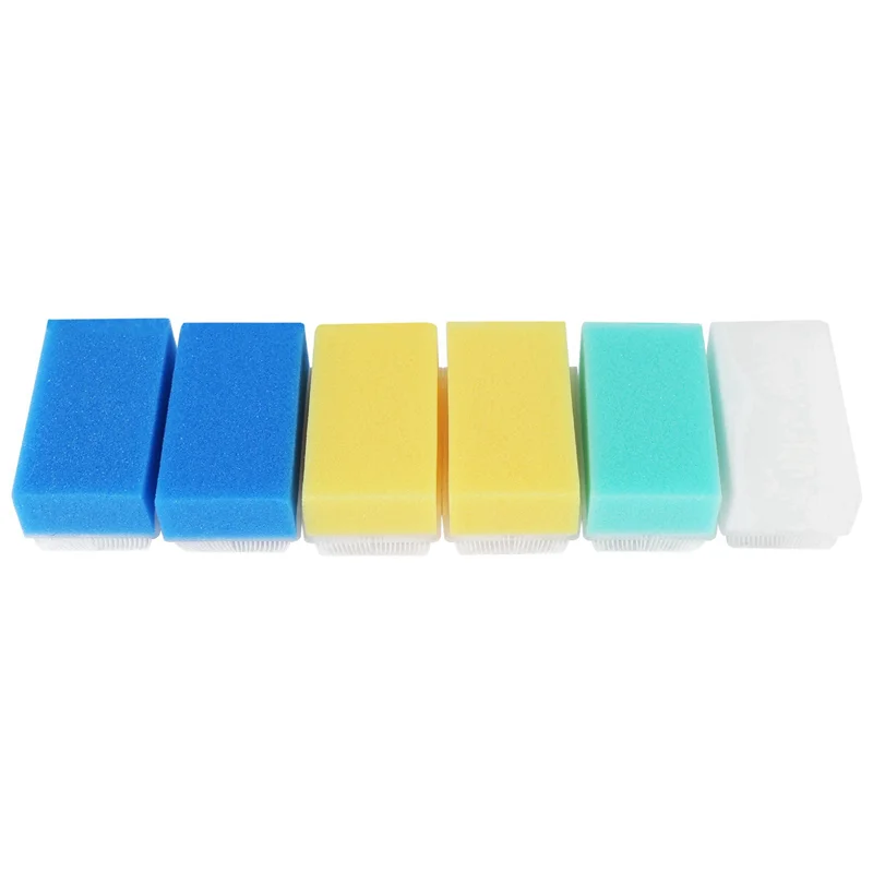 

FBIL-Baby Bath Sponge (24 Pieces) Soft Foam Washer With Cradle Cap Brush Body,Hair And Scalp Clean Gentle Baby Sensory Brush