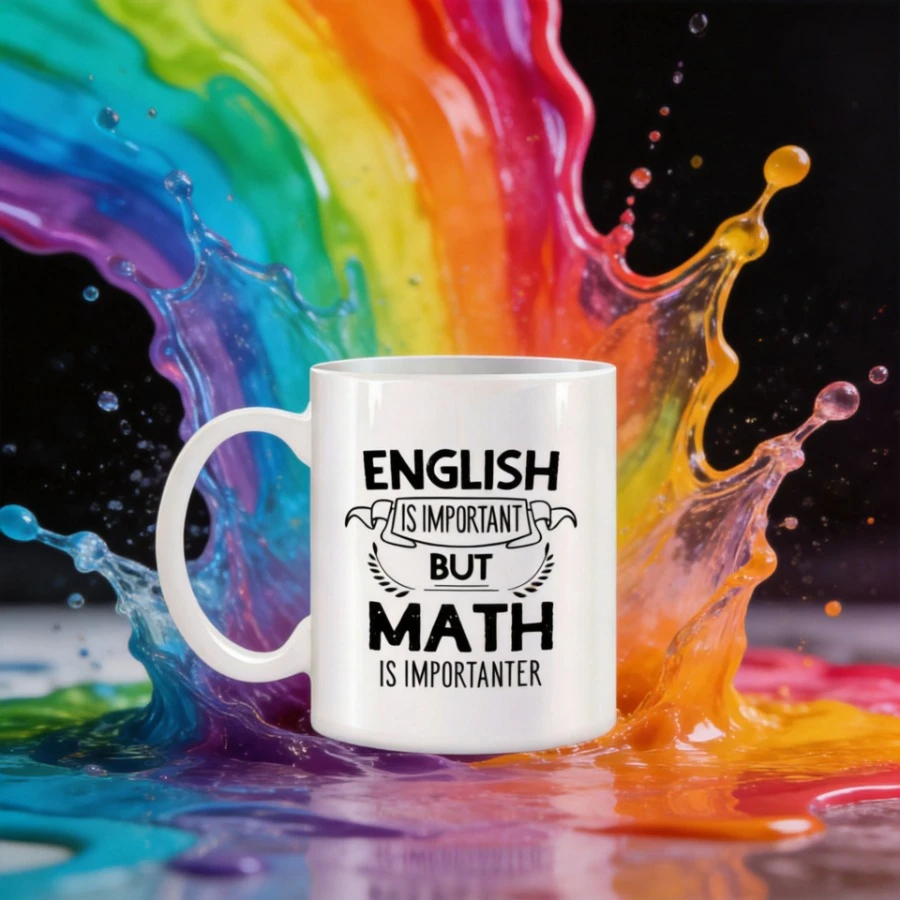 Coffee Mug Beer English Is Important But Math Is More Important Mug Funny Cups Ceramic Cup Personalized Gift Original Mugs Tea